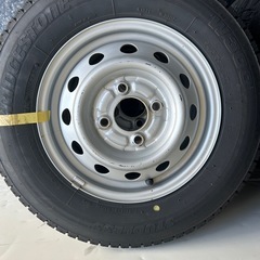 ★スタッドレス145R12LT！2018年製！ハイゼット鉄っちん！ブリヂストンの画像