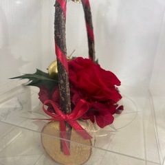 美品　プリザーブドフラワー薔薇　クリスマス　の画像