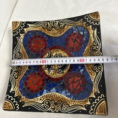 アジアンデザイン　モザイクトレイの画像