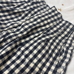 チェックスカートの画像