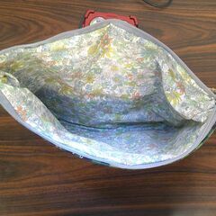 【ハンドメイド】ネコ柄ショルダーポーチ（緑）の画像