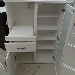 ★リユースのサカイ日立店★HJ8671 NITORI レンジ台 ホワイト H115×D42×W80 クリーニング済み の画像