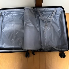 非対面渡し　多機能スーツケース　Ｍ　グレーの画像
