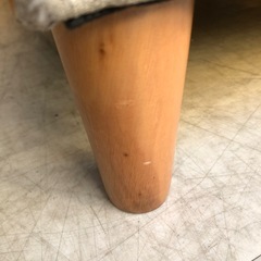 コンパクトソファ　2人掛けソファ 2Pソファ   ベージュ クッション付き  幅110㎝の画像