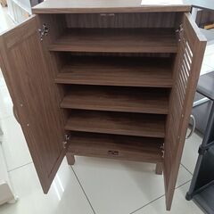 ★リユースのサカイ日立店★HJ8673 NITORI シューズボックス ダークブラウン H94×D35×W60 クリーニング済み の画像
