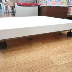 キャスター付き 洗濯機置台＆防水パン 防水パン外寸幅64X奥行64X高さ5㎝ 洗濯機スライド台 洗濯機用 防水フロアー 西岡店の画像