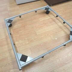 キャスター付き 洗濯機置台＆防水パン 防水パン外寸幅64X奥行64X高さ5㎝ 洗濯機スライド台 洗濯機用 防水フロアー 西岡店の画像