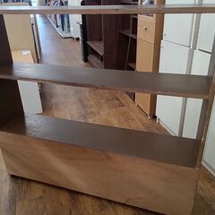 ★リユースのサカイ水戸店★  フリーラック ダークブラウン H123×D29.5×W136 クリーニング済み MT6770の画像