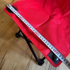 miki house ミキハウス　 アウトドア　 折りたたみチェア　 レッド　赤　の画像