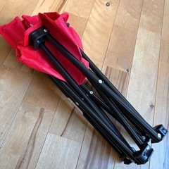 miki house ミキハウス　 アウトドア　 折りたたみチェア　 レッド　赤　の画像