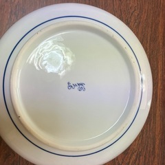 ①有田焼　唐子　染付け大皿の画像