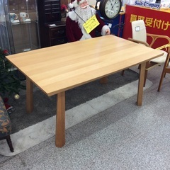 【カンディハウスのダイニングテーブル】ダイニングテーブル カンディハウス 食卓テーブル リビングテーブル ナラ材：ナチュラルの画像