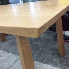 【カンディハウスのダイニングテーブル】ダイニングテーブル カンディハウス 食卓テーブル リビングテーブル ナラ材：ナチュラルの画像