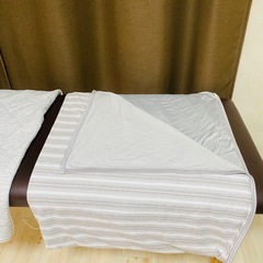 敷布団シーツ　大判リバーシブルタオルケットの画像
