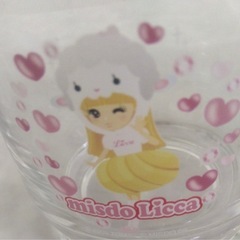 未使用　ミスド×リカちゃん　ガラスマグカップ2個の画像