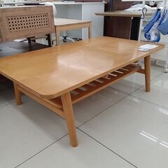 ★リユースのサカイ日立店★HJ8676  折りたたみテーブル ナチュラルブラウン H38×D70×W120 クリーニング済み の画像