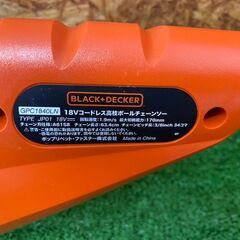 764 18Vコードレス高枝ポールチェーンソー BLACK+DECKER GPC1840LN TYPE JP01 中古品の画像