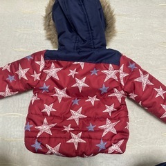 中綿入り　星柄ベビージャンパー90の画像