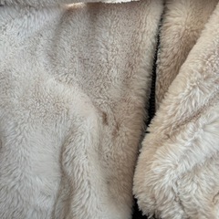 リバーシブル キルティングボアジャケット ブラック Lの画像