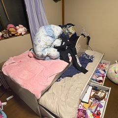 収納付き2段ベッドの画像