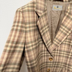 Aquascutum チェック柄 テーラードジャケットの画像