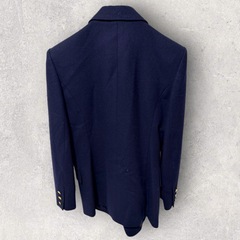 ✨ウール100%✨CUSE CODE ネイビー テーラードジャケットの画像