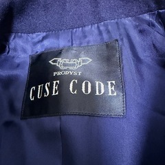 ✨ウール100%✨CUSE CODE ネイビー テーラードジャケットの画像