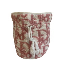 ディオール Dior ポーチ トロッター 巾着ポーチ バッグ ミニバッグ  ドローストリング ピンクの画像