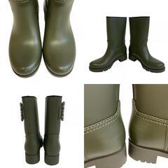 ロジェヴィヴィエ ROGERVIVIER ブーツ テンペット ビジュー ストラスバックル カーキの画像