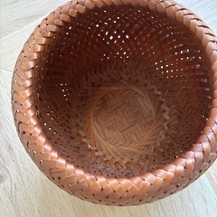 かご　　　　鉢植え　インテリアの画像