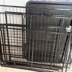 中型、大型犬ケージ、長さ95CM、簡単組み立て金属ペットフェンス、犬・猫用の画像
