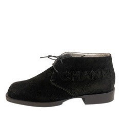 シャネル CHANEL 23 ブーツ チャッカブーツ ブラックの画像