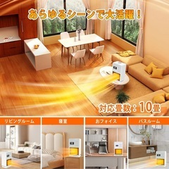 加湿器付きヒーターの画像