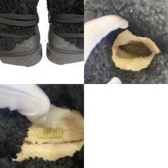 シャネル CHANEL 23.5 ブーツ ムートン ブラックの画像