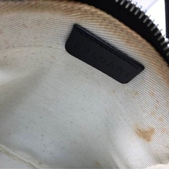 全体美品 BVLGARI ブルガリ ロゴマニア デニム ショルダーバッグ スマホショルダー サコッシュ 男女兼用 ユニセックスBVLGARI の画像