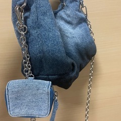 ZARA メゾンスペシャル　デニムショルダーバッグの画像
