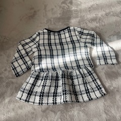 100cm　ツイードワンピース　フォーマルの画像