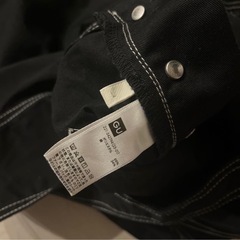 【GU】サロペット オーバーオール 黒の画像