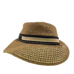 クリスチャンディオール Christian Dior ハット ストロー＆リボン D-Bobby ワイドブリム 麦わら帽子 34DBP924G153_C160 ベージュの画像