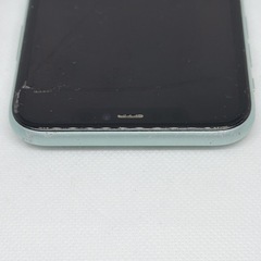 Apple iPhone 11 128GB グリーン SIMフリー　本体　割れありの画像
