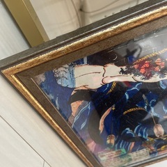 【水門破り・希少・迫力大判】 歌川国芳 浮世絵 武者絵 額装済み｜一点物 の画像