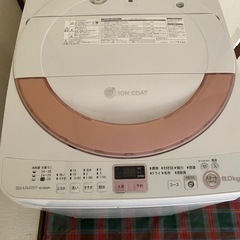 ★美品中古★シャープ 6kg 洗濯機【ES-GE60N-P】 の画像