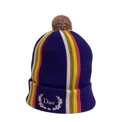 クリスチャンディオール Christian Dior その他帽子 ニット帽 ニットキャップ ロゴ パープルの画像