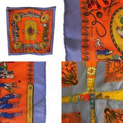 エルメス HERMES スカーフ パリのプロムナード PROMENADES DE PARIS カレ70 オレンジの画像