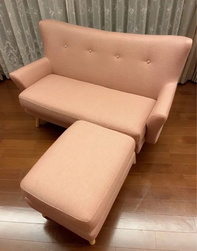 Francfranc フルレット 3WAYソファ ピンク