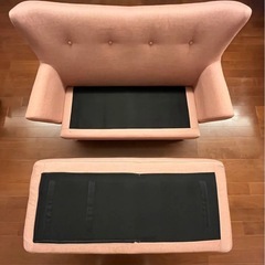 Francfranc フルレット 3WAYソファ ピンクの画像