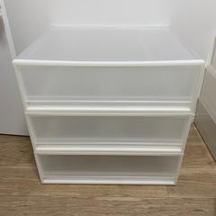 (最終値下げ)定価6千円！無印良品 ポリプロピレン収納ケース ワイド・小・3セットの画像