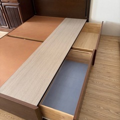 フランスベッドフレーム➕マット（セミダブルの画像