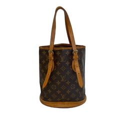ルイヴィトン LOUIS VUITTON トートバッグ モノグラム バケットPM M42238 ブラウンの画像