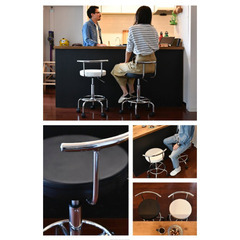 カウンターチェア［黒］の画像